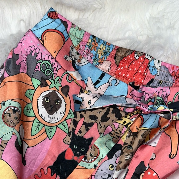 🌸[ Karen Mabon ] Fancy Dress Cats Pajama Short Sleeve Set - Picture 5 of 16